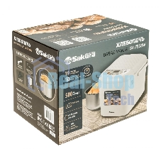 Хлебопечка Sakura SA-7508W 500 Вт, 19прогр 500/600гр