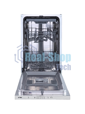 Посудомоечная машина встраиваемая Gorenje GV520D17S, загрузка 10 комплектов, стандартный мотор, регулировка верхней корзины по высоте, 3 корзины, кнопочное управление, звуковой сигнал завершения цикла, автооткрывание дверцы, половинная загрузка, полный AquaStop, энергоэффективность А+++, уровень шума 47 дБ, белый