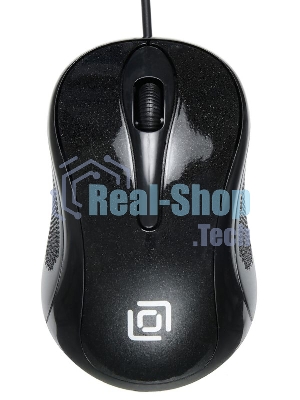 Мышь проводная Oklick 385M черный, 1000 dpi, USB, кнопки - 3