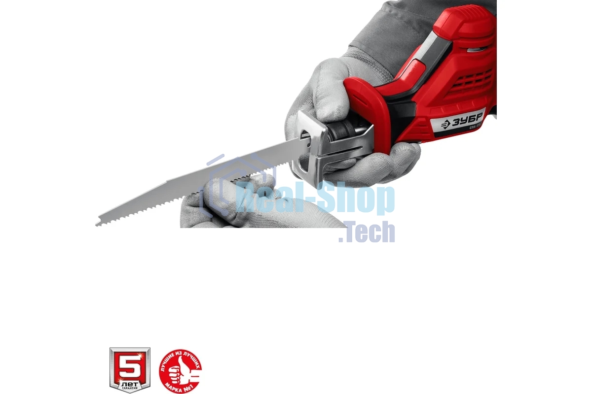 Пила сабельная Зубр 12В, 2 АКБ (2Ач), в коробке, СПЛ-125-22