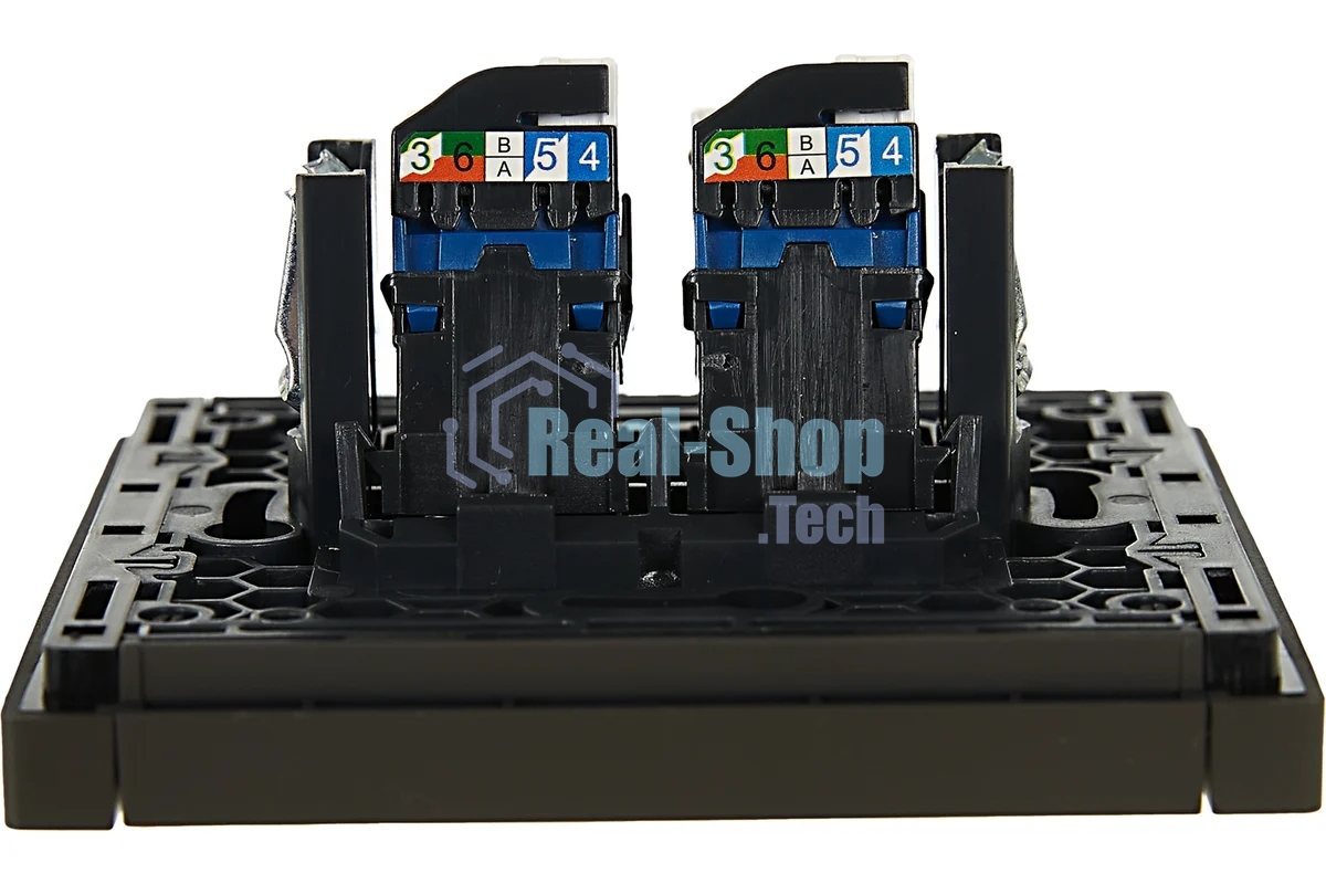 Розетка компьютерная 2-ая RJ45 кат.6 IEK FORTE&PIANO FP334 серый