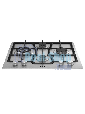 Газовая варочная поверхность Hotpoint HGMTS 643 W IX, 4 конфорки, нержавеющая сталь, 7800 Вт