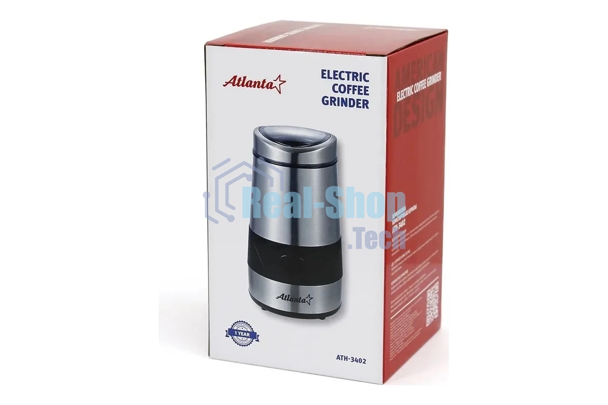 Кофемолка Atlanta ATH-3402 серебристый