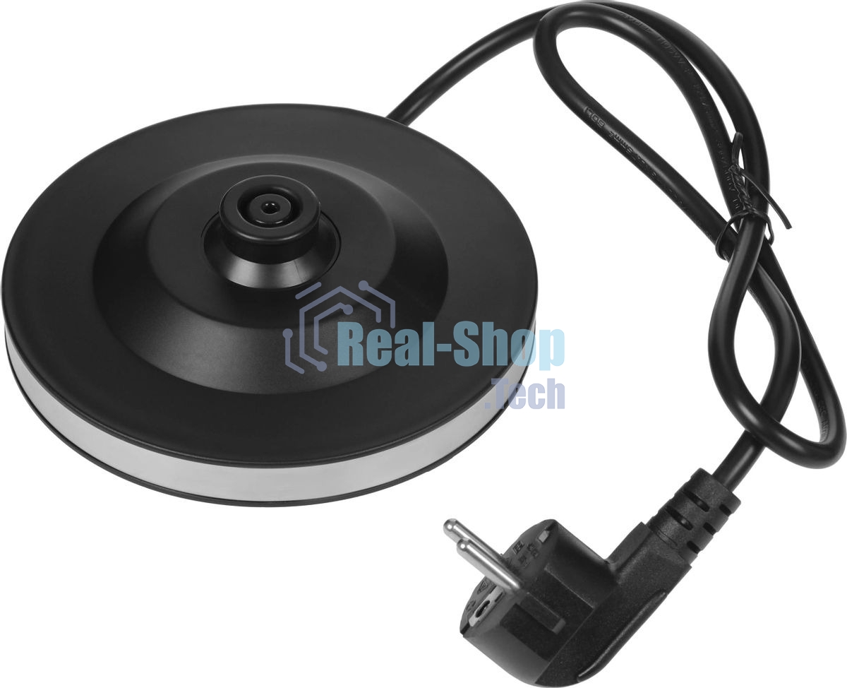 Чайник электрический Hyundai HYK-G5501 1.7 л, 2200 Вт, серебристый/черный