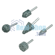 Набор шарошек Denzel абразивных для дрели (ПШМ), 63С, 5 шт.