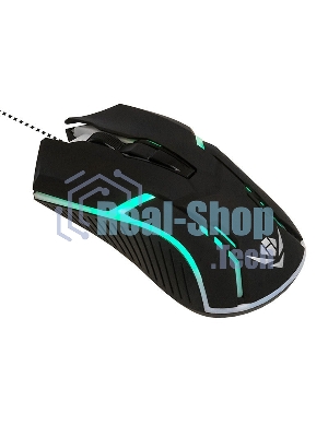 Комплект клавиатура+мышь Nakatomi KMG-2305U проводной, USB, 1600 DPI, черный