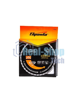 Диск алмазный отрезной Sparta Turbo, 230 х 22,2 мм, сухая резка