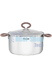 Кастрюля Rondell Etery RDS-1600 5.1 л. d=24 см (с крышкой) сталь