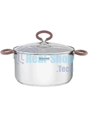 Кастрюля Rondell Etery RDS-1600 5.1 л. d=24 см (с крышкой) сталь