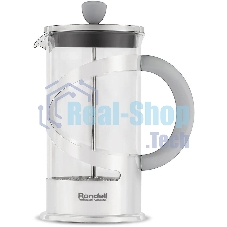 Френч-пресс Rondell Crystal Grey RDS-840, 1 л, стальной