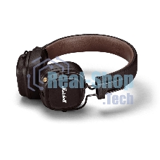 Беспроводные/проводные наушники Marshall Major V коричневый, накладные, Bluetooth + проводной, беспроводная зарядка, до 100 ч