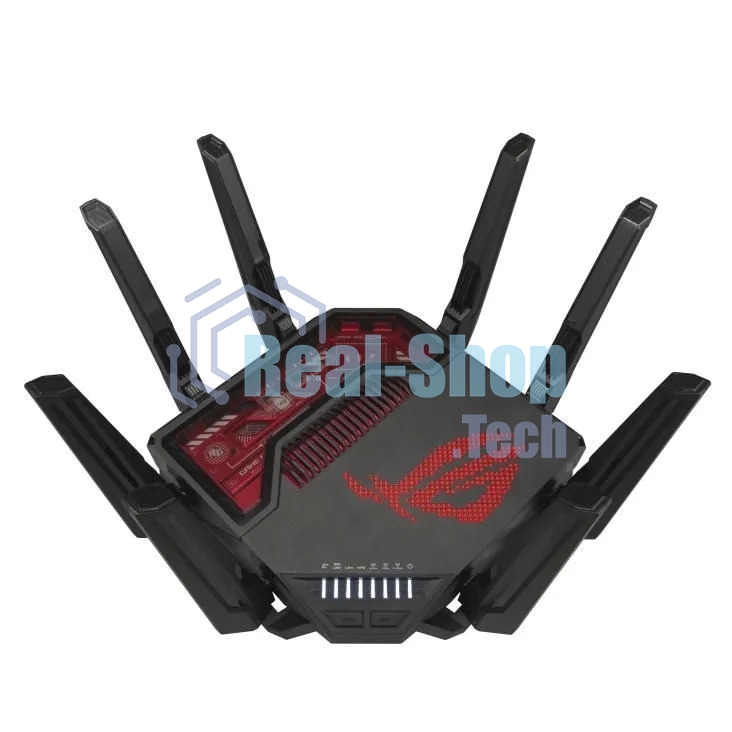 Маршрутизатор ASUS GT-BE19000, черный/красный, 90IG0850-MO9A0V