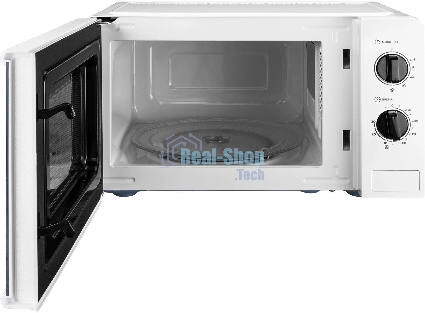 Микроволновая печь Hyundai HYM-M2048 белый, 20 л, 700 Вт, переключатели - поворотный механизм