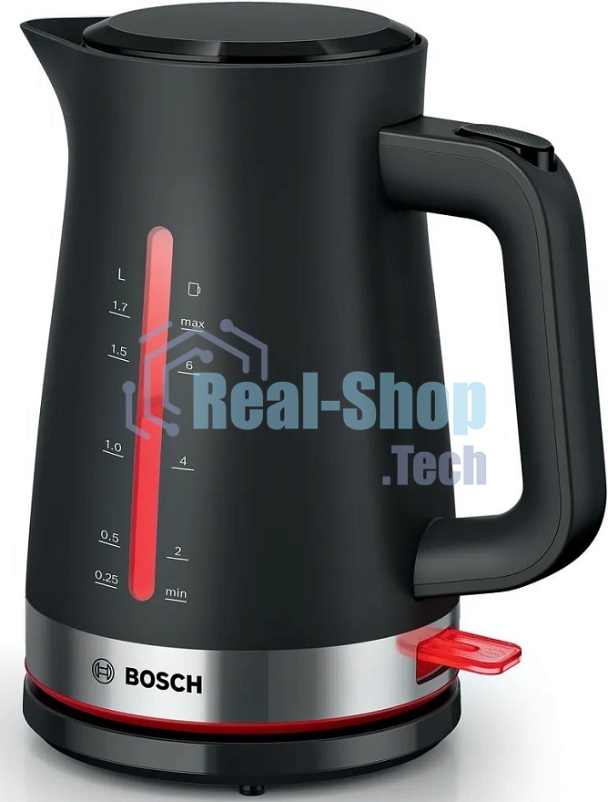 Чайник электрический Bosch TWK4M223 1.7л. черный корпус: пластик