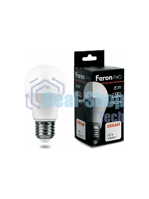 Лампа светодиодная FERON PRO LB-1020 (38041) шар E27 20W 2700K
