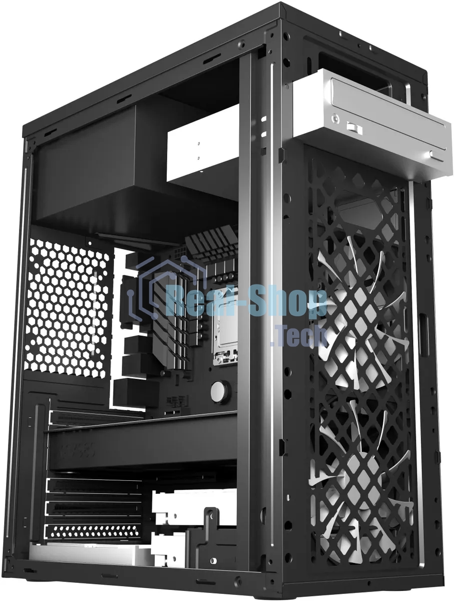 Компьютерный корпус Digma DCC-MD302 черный без БП ATX 1x80мм 3x120мм 2xUSB 2.0 2xUSB 3.0 audio