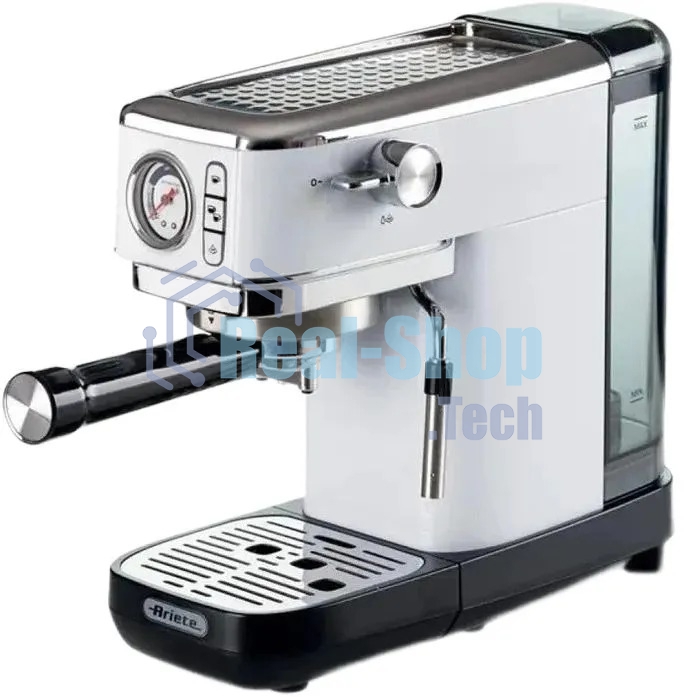 Кофеварка рожковая Ariete 00M138114AR0 белый, молотый, 1300 Вт, 15 бар