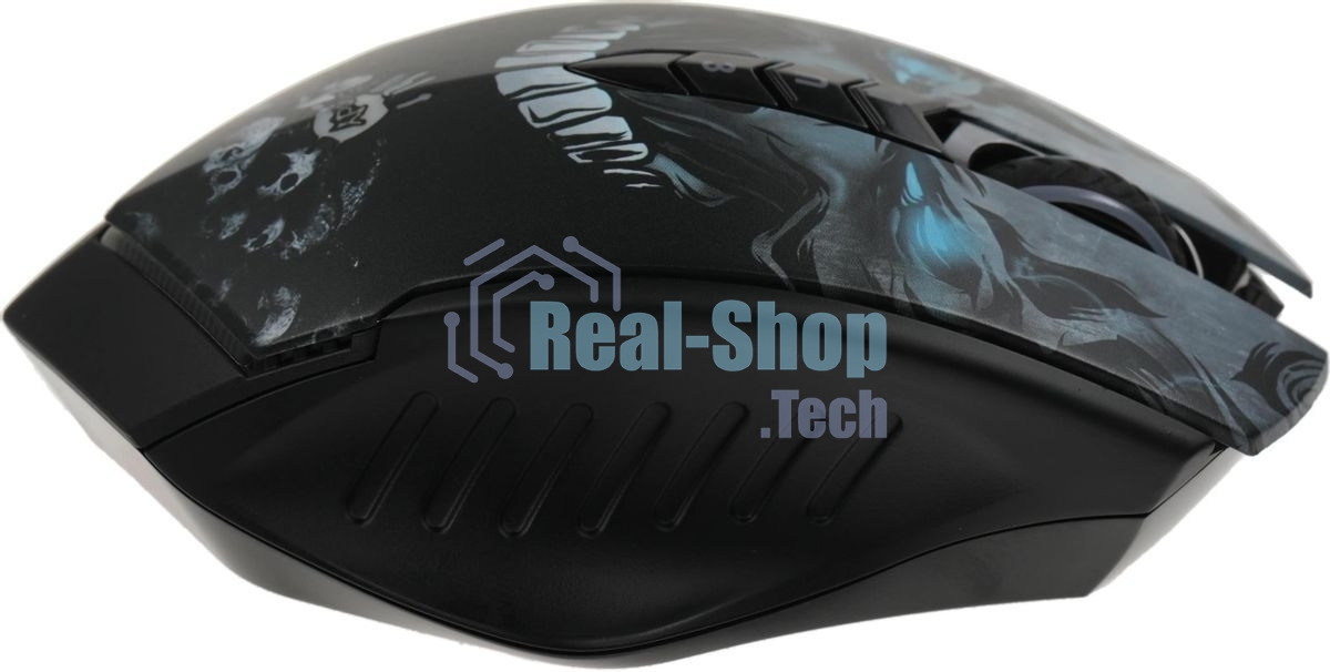 Мышь беспроводная A4Tech Bloody R80 Plus Skull черный, 5000 dpi, радиоканал, USB, кнопки - 8