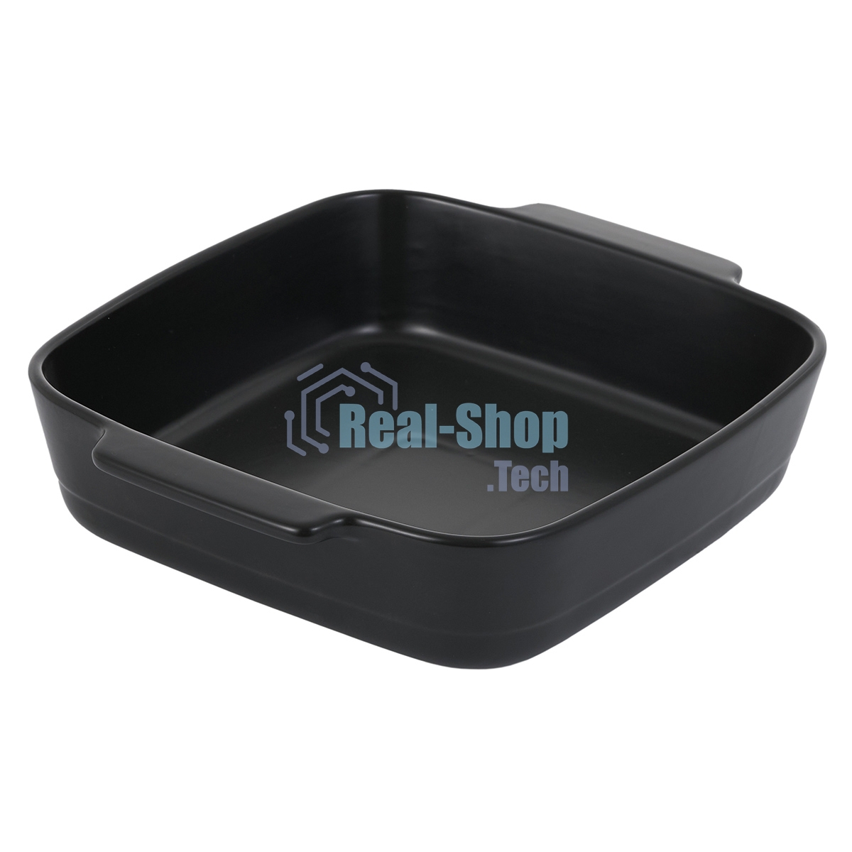 Форма для запекания MATTE BLACK квадратная 29,5x25,5x6,9см, жаропрочная керамика
