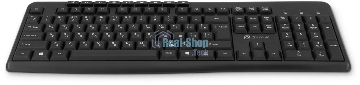 Клавиатура беспроводная Oklick K225W (1875232) USB, Радиоканал, черный