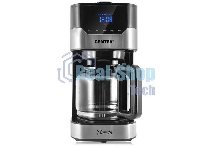 Кофеварка капельная Centek CT-1145, исп. кофе - молотый, 1.5 л, 900 Вт.
