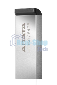 Флешка USB ADATA UR350 (UR350-128G-RSR/BK), 128Gb, USB 3.2, R/W 100/15, серебристый/черный