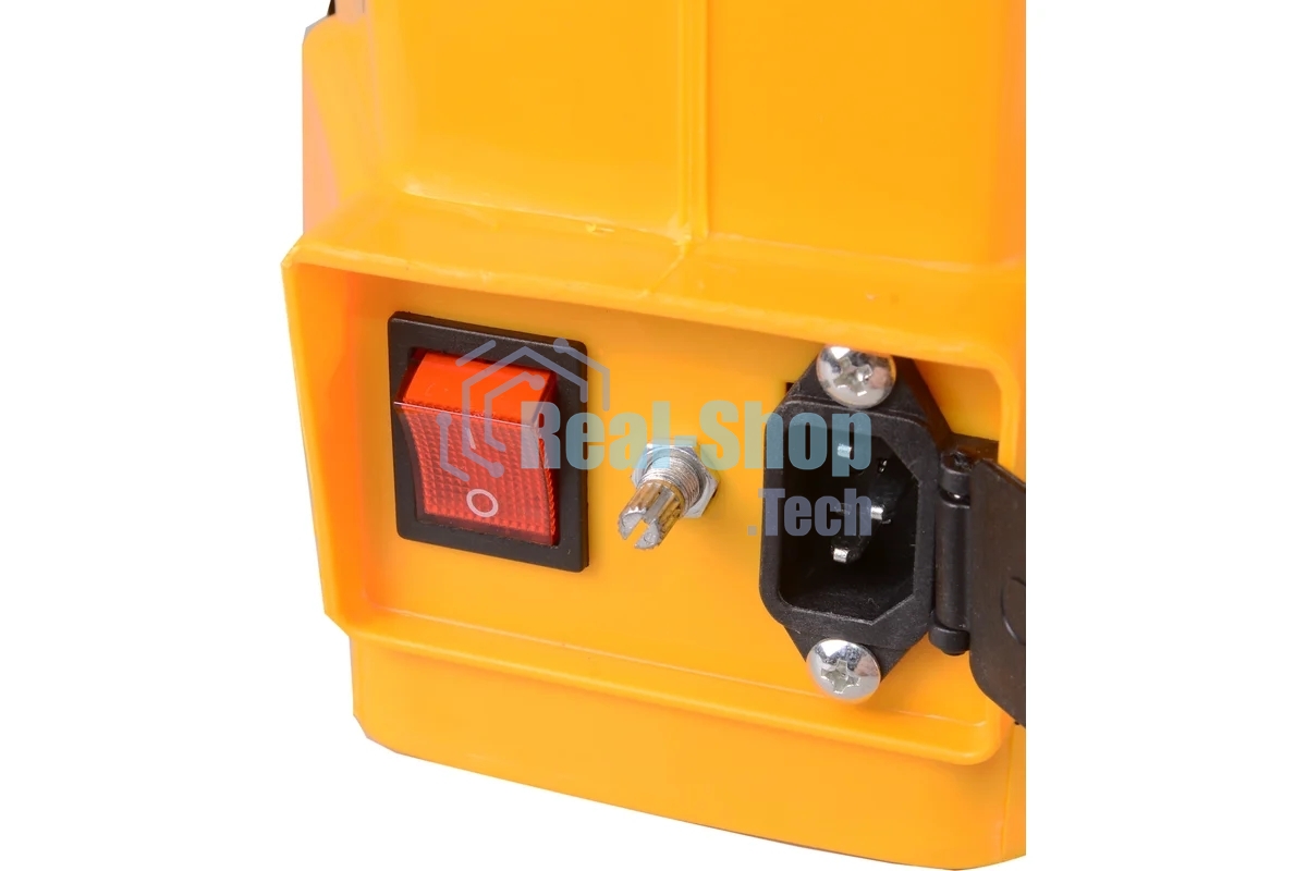 Опрыскиватель аккумуляторный Huter SP-12AC, аккумуляторный, ранцевый, 12л, желтый/черный