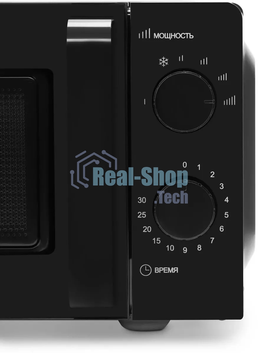 Микроволновая печь Starwind SMW4520 черный, 20 л, 700 Вт, пеключатели - поворотный механизм