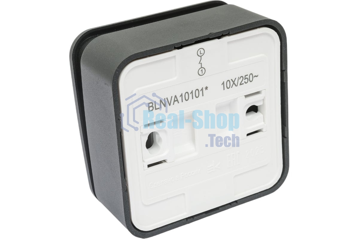 Выключатель 1-кл. ОП Blanca (сх.1) 10А 250 В изол. пласт. антрацит SchE