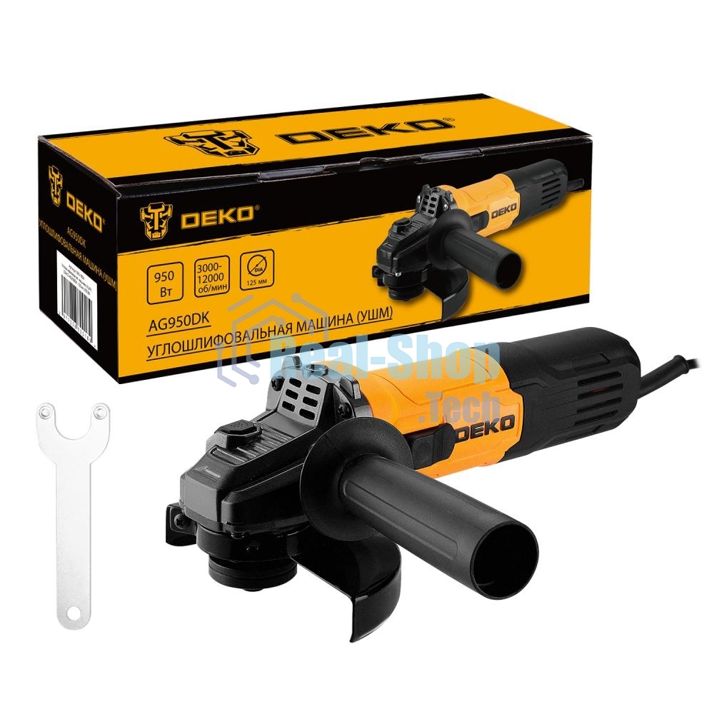 Угловая шлифовальная машина (УШМ) DEKO AG950DK, 125мм, 950 Вт