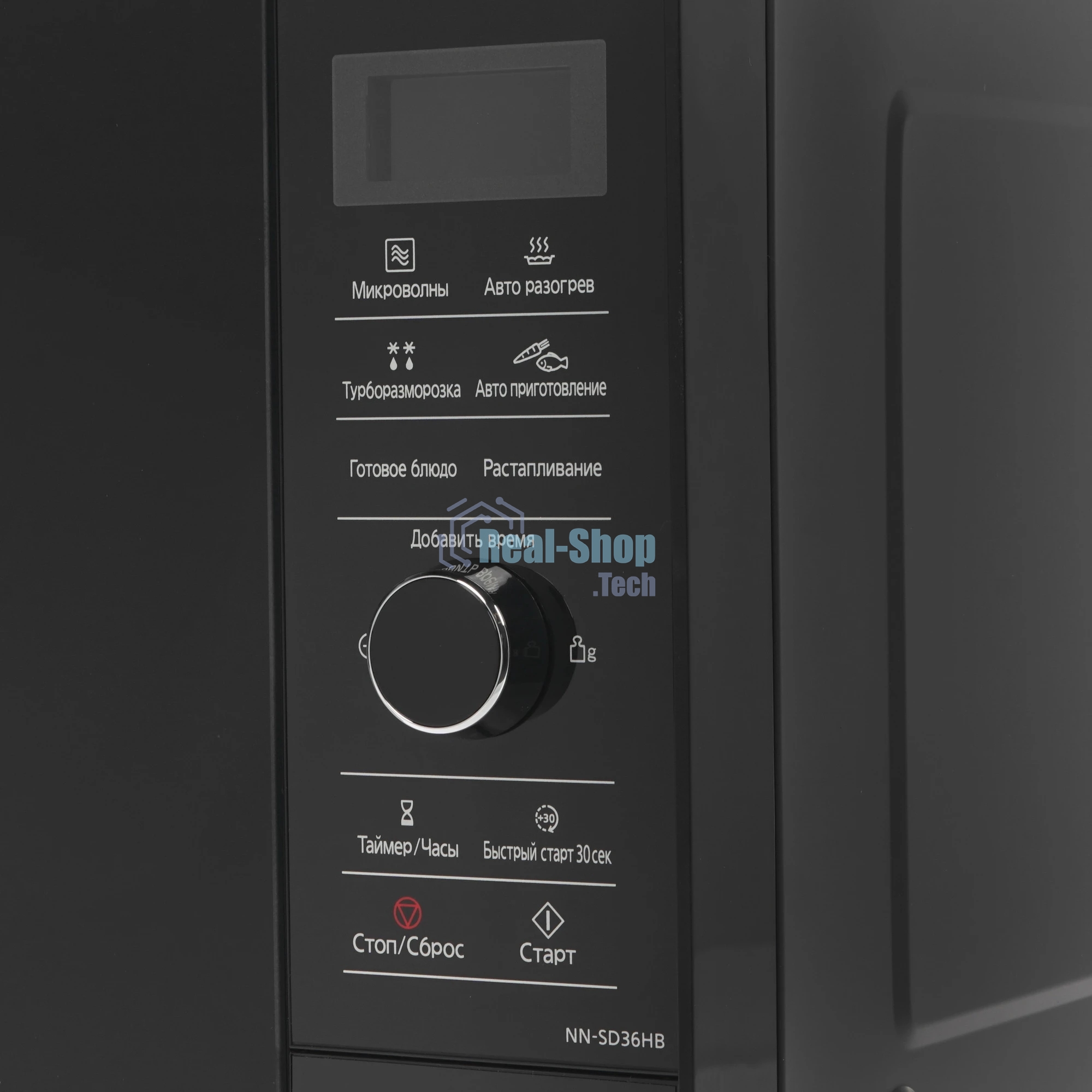 Микроволновая печь Panasonic NN-SD36HBZPE черный, 23 л, 1000 Вт, переключатели - поворотный механизм/сенсор