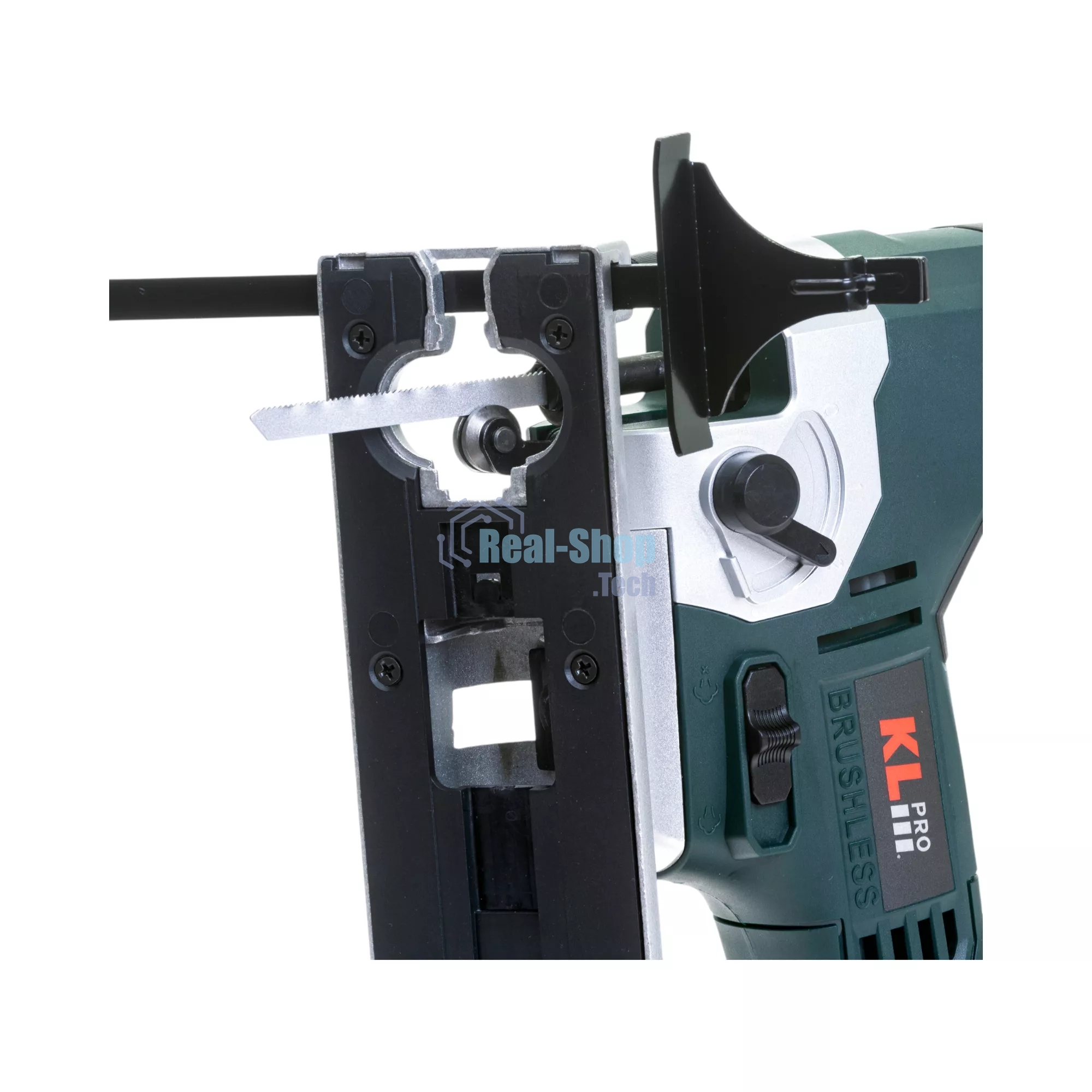 Лобзик электрический профессиональный бесщеточный KLPRO KLDT18B-80 (18В, Li-ion-2шт, 8.0А·ч, патрубок для пылесоса, полотна (дерево/металл, З/У-4А, кейс)