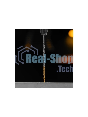 Сверло спиральное по металлу Denzel 2,5 х 95 мм Р6М5, Golden Tip, удлиненное, 2 шт.