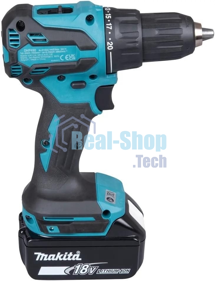 Дрель-шуруповерт Makita DHP490SFJ аккум. патрон:быстрозажимной