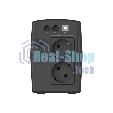 Источник бесперебойного питания CBR QTM-650T-2F-LCUC / 650ВА / 360Вт / 2 x Shuko, HID-USB, RJ45/11