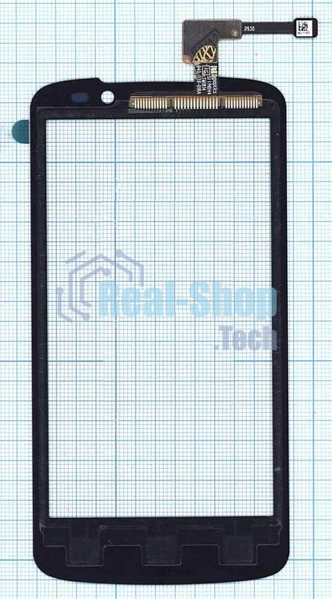 Сенсорное стекло (тачскрин) для LG Optimus True HD LTE P936, черное