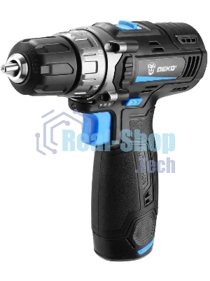 Дрель-шуруповерт аккумуляторная Deko DKCD12V PRO, 12В, 2 АКБ, Кейс