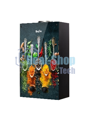 Водонагреватель газовый Ballu GWH 10 Fiery Glass Curry, проточный, 10 л/мин, 20 кВт