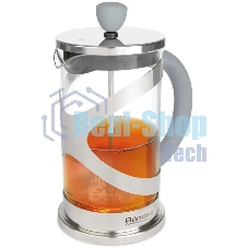 Френч-пресс Rondell Crystal Grey RDS-840, 1 л, стальной