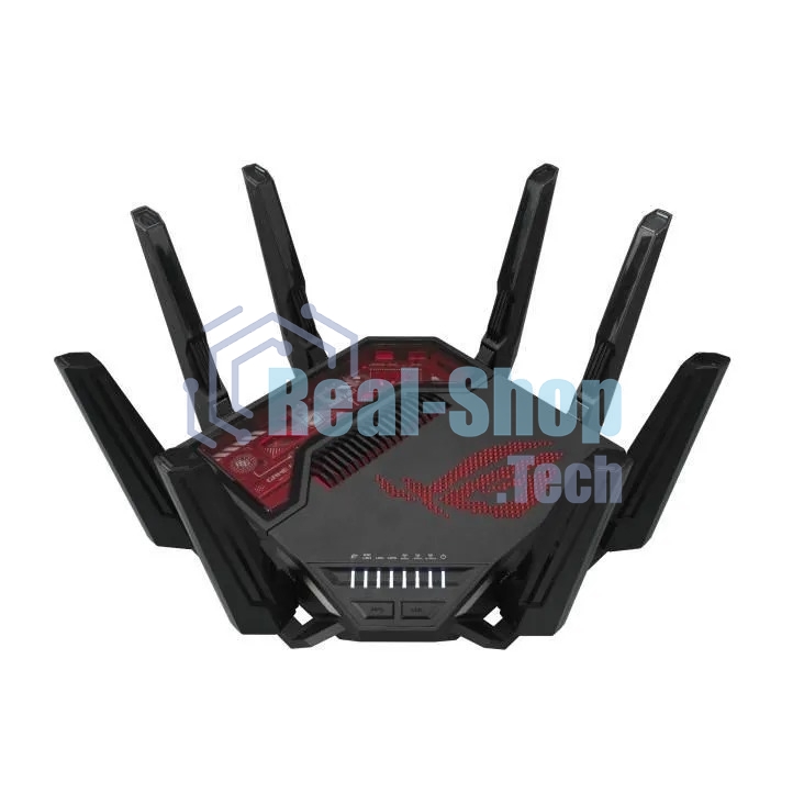 Маршрутизатор ASUS GT-BE19000, черный/красный, 90IG0850-MO9A0V