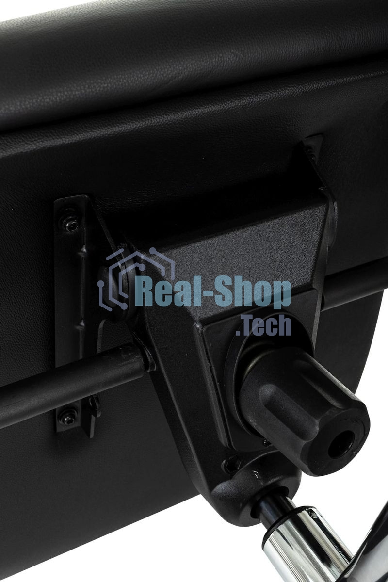 Кресло руководителя Бюрократ Aura/Black черный, кожа, крестовина полированный алюминий