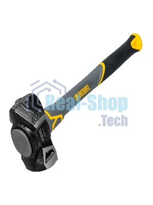 Кувалда с клиновидным бойком Denzel 1,8 кг, фибергласовая рукоятка c TPR