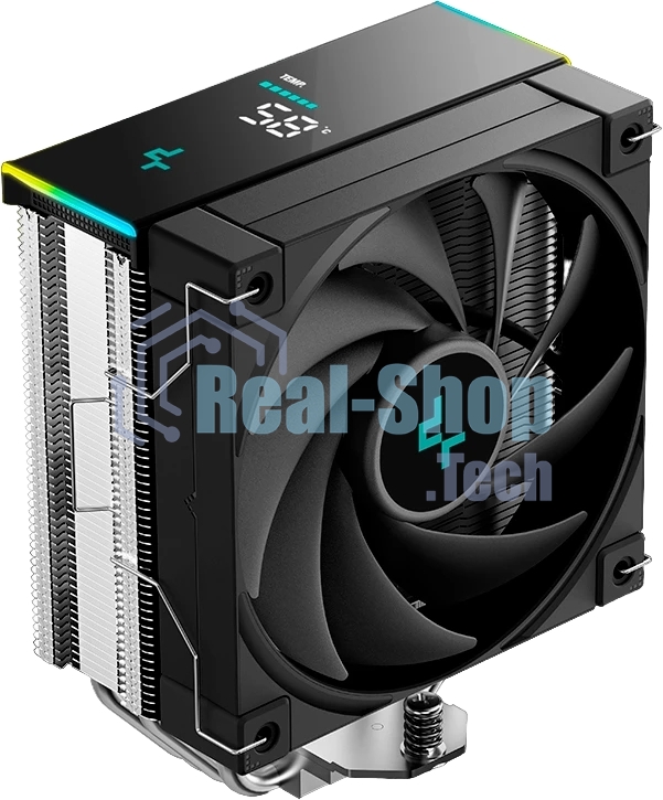 Устройство охлаждения(кулер) Deepcool AK400 Digital SE Soc-AM5/AM4/1200/1700/1851 черный 4-pin 19-28dB Al+Cu LCD 220W 812gr Ret (R-AK400-BKADMN-GJD)