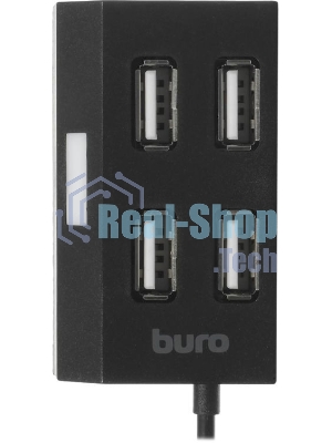 USB-концентратор Buro BU-HUB4-U2.0, USB 2.0, USB 4 порта, USB
