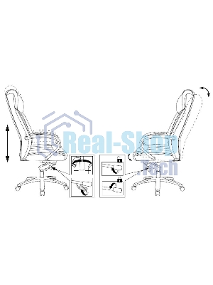 Кресло Бюрократ T-9922SL/BLACK черный, кожа