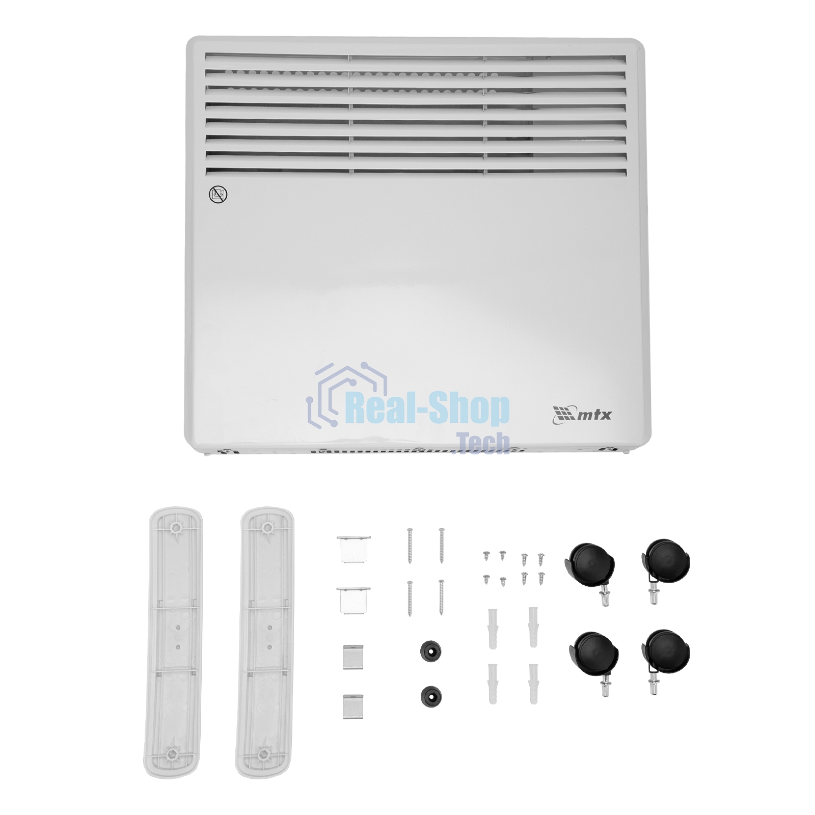 Конвектор электрический MTX CH-1000, белый, 1000 Вт, 10 м2, термостат