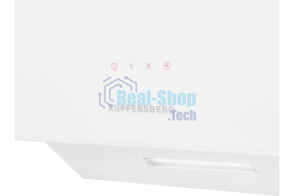 Вытяжка наклонная Kuppersberg F 605 W белый, 59.7 см, 1300 куб. м/ч, 48 дБ