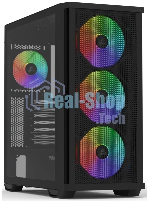 Компьютерный корпус ZALMAN Z10 PLUS, ATX, черный, WINDOW, 2x3.5