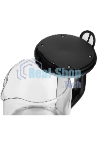 Чайник электрический Hyundai HYK-G5501 1.7 л, 2200 Вт, серебристый/черный