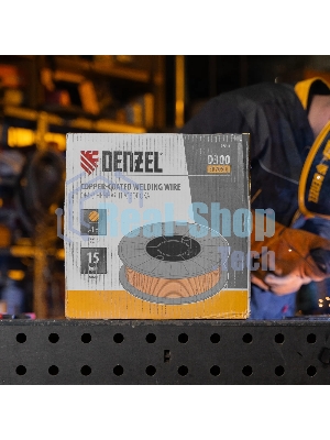Омедненная проволока Denzel ER70S-6, диам. 1 мм, 15 кг, диам. катушки D300